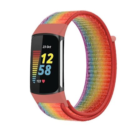 Rem för Fitbit Charge 5 Smart Watch Tillbehör Sport Nylon Loop Armband Armband Correa Pulsera för fitbit Charge 5 Band