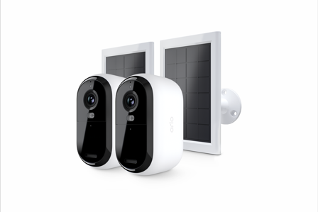 Arlo ESSENTIAL3 2K SECURITY CAMERA 2-PACK W/2 - Utomhusövervakningskamera med solpanel 2-pack