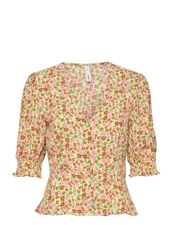 Beady Blus Långärmad Multi/mönstrad Mango