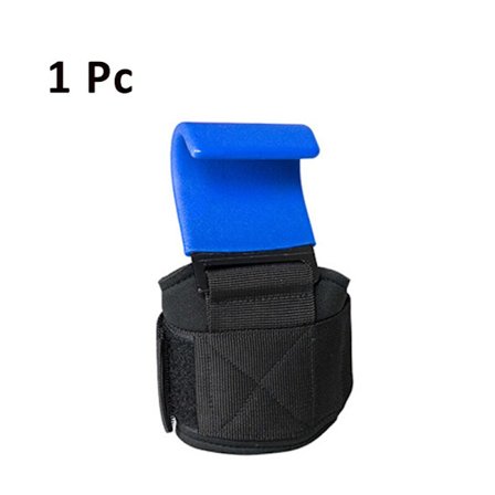 Tyngdlyftande krokgrepp vadderade med handledslindningar Hand-Bar Styrkelyftshandskar Kraftiga Pull-ups Krokar Gymträningsremmar