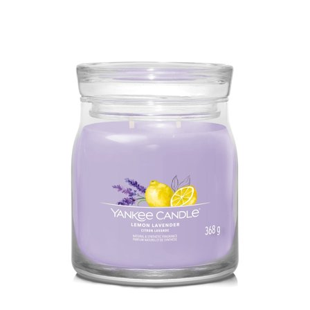 Yankee Candle Signature Jar Candles Lemon Lavender 368g - Candela Profumata