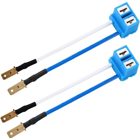 2 st H7 Strålkastarlampa Högervinkel Keramisk Sockel Kontakt Adapter