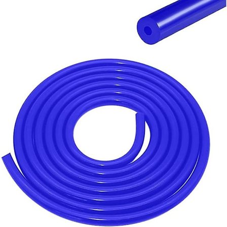 Silikoneslange Vakuumslange Silikone Vakuumslange 5m Indvendig Diameter 3mm Blå Egnet til Alle Luftpumper, Trykmålere, Turbine Vakuum Fittings (Blå