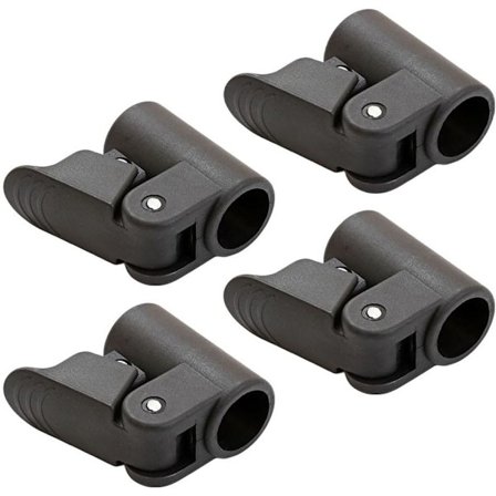 Förpackning med 4 pålitliga ABS-plast markis- och husvagnsfästklämmor, 22-25 mm