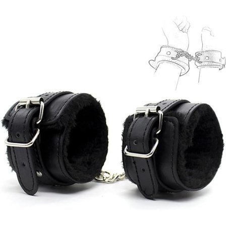 Sexhandsker til voksne (kædede håndled og ankler) sæt, sexhandskesæt til at krydre soveværelset for par til voksne med