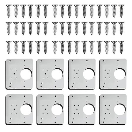 Hengselreparasjonsplate, Hengselreparasjonsbraketter for skap, Reparasjonssett for kjøkkenskapdørhengsel