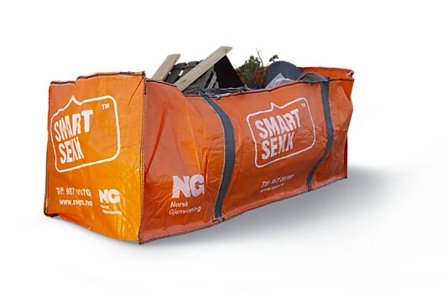 SMARTSEKK AVFALLSEKK STOR 2,23M3 NORSK GJENVINNING