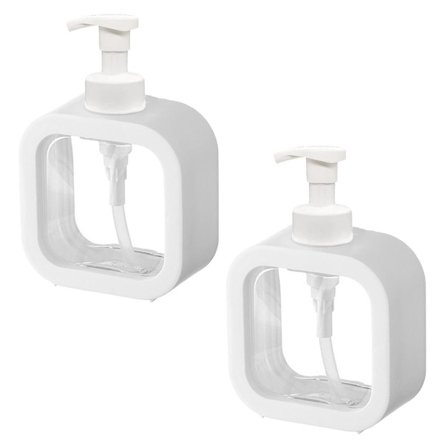 Plast Pumpflaskor För Badrum Tvål Schampo Kräm Lotion Dispenser Buteljering 500ML