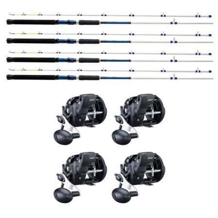 Okuma Magda Finn 7'0 15-30lbs w. Magda Pro 20DXT Trolling Combo 4-Pack