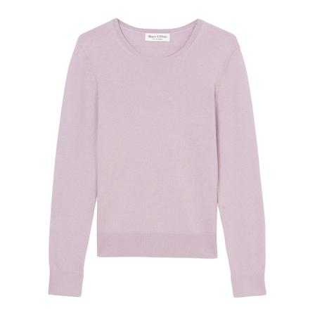 Marc O'Polo Round neck fine knit jumper Lilla, Dame Striktrøjer