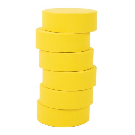 PLAYBOX Färgpuckar 57mm, gul 6/fp - Lyreco - Skola och förskola - Målarfärg och tillbehör - Färgblock
