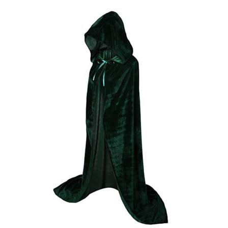 Halloween Kostymer Kappa Hooded Witch Long Cloaks Hood Capes