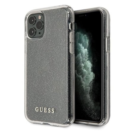 Guess GUHCN58PCGLSI iPhone 11 Pro sølv/sølv hard case Glitter