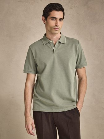 John Henric Men's Grünes Poloshirt Size XS