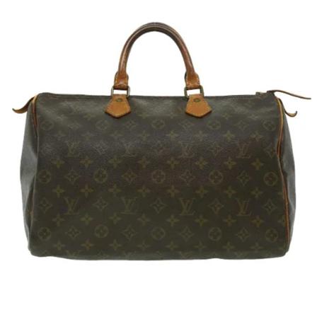 Louis Vuitton Vintage, Pre-owned Speedy 35 Monogram Handbag Bruin, Dames, Maat:ONE Size