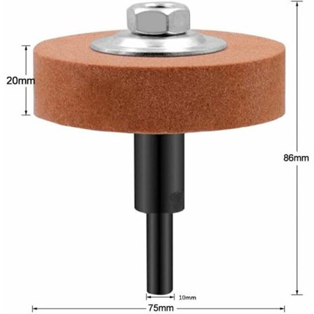 Gul Hjul + Axel Elektrisk Handborr Slipsten Polermaskin Elektrisk Slipsten Metall Slipning Huvud Rotary Powe