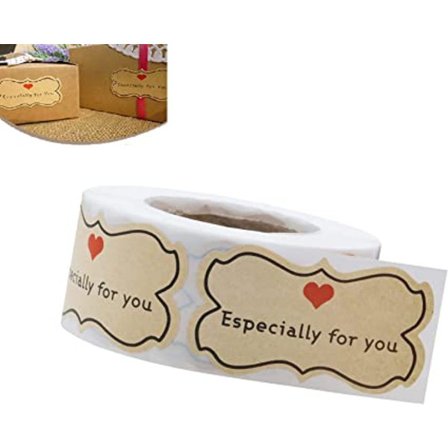 250 stk. håndlavede kærlighedsklistermærker 2-tommer selvklæbende han