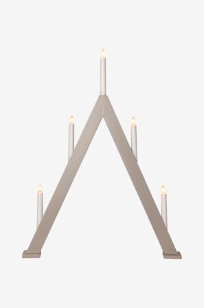 Star Trading - Lysestake Albo høyde 66 cm - Beige - Adventsstaker - Fra Homeroom