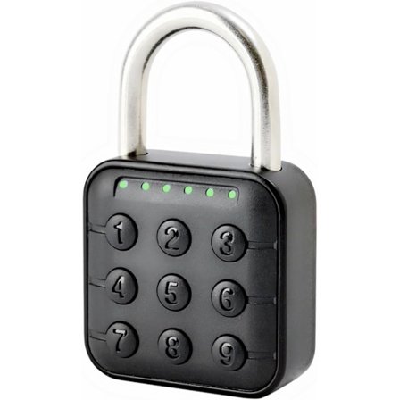 Nøglefri kombinationslås, 6-cifret kodelås til udendørs brug, nem at bruge hængelås med kode til fitnesscenter og skoleskab, F