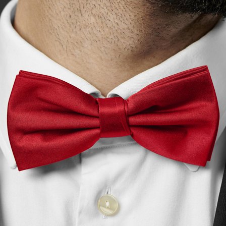 XL Red Basic Pre-Tied Bow Tie for Men - Pre-tied bow ties