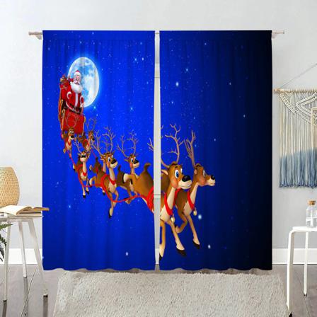 2st Print Jultrycksbehandlingar Fönstergardin