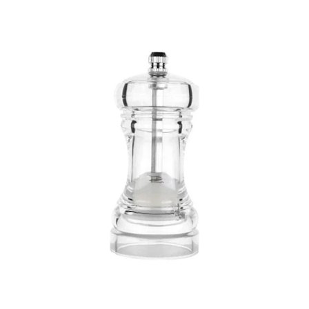 Peberkværn - Akryl Salt- og Peberkværne Justerbar Grovhed Med Keramisk Rotor Køkkentilbehør Som Vist