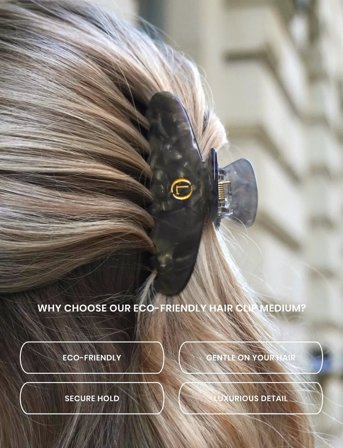 Lenoites Eco-Friendly Claw Clip Medium - Grey - ONE SIZE