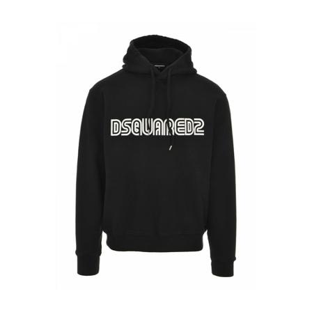 Dsquared2, Hoodies Czarny, Mężczyzna, Rozmiar: S