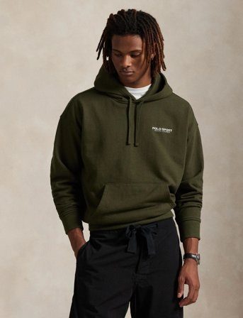 Polo Ralph Lauren Relaxed Fit Polo Sport Fleece Hoodie - Black - S