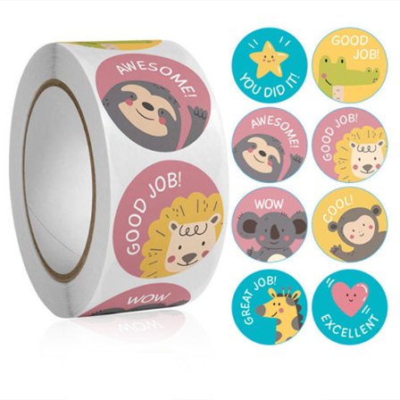 500st stickers klistermärken - Djur motiv - Cartoon