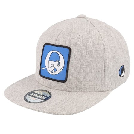 Moomin - Grigio snapback Cappellino - Kids Moomin Alphabet - O Heather Grey Snapback @ Hatstore