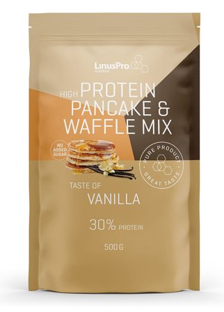 LinusPro Nutrition Protein Pancake Mix Vanilla 500 g, Sport & Velvære, Protein & Energi, Proteinpulver