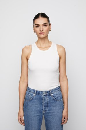 CAMILLA PIHL - Pia Rib Singlet - Ecru SizeXL