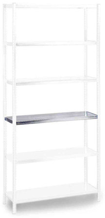 Raaco 136853 Stolpesett 1 m, galvanisert, 4-pakning, Garasjeinnredning & oppbevaring