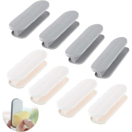 8 självhäftande skjutdörrhandtag, plastskjutdörrhandtag