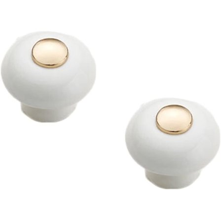 2-delt sæt kabinethåndtag, keramisk zinklegering kabinethåndtag, køkkenskuffe dørhåndtag