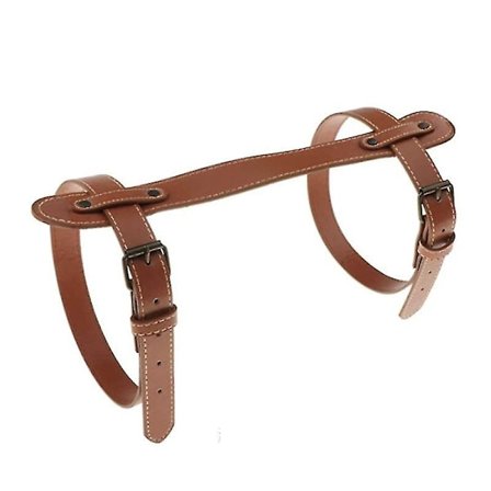 Læder Picnic Tæppe Bærerem Til Udendørs Camping Rejse Tæppe Bærer (1 stk, Brun)