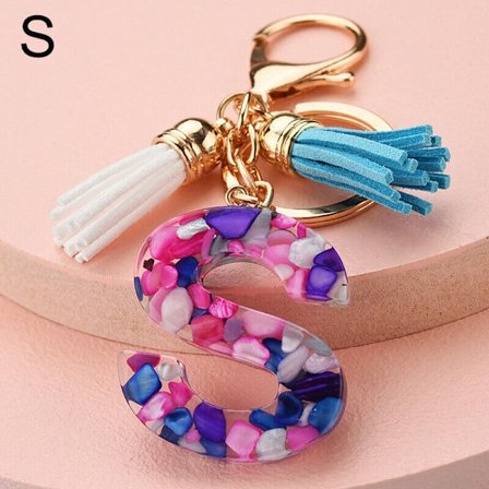 A-Å bokstav anheng nøkkelring veske bil