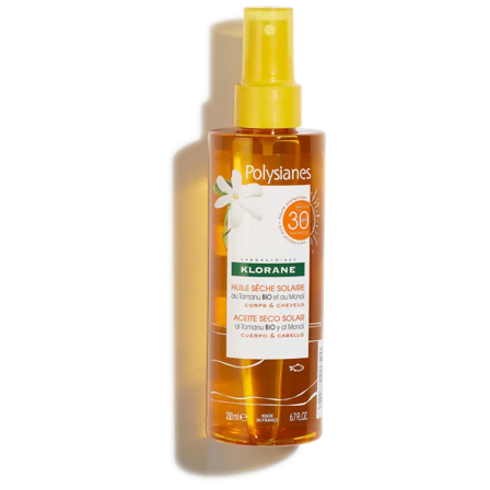 Klorane Olio Secco Solare SPF30 Corpo E Capelli 200ml