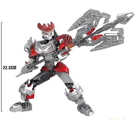 Bionicle Fire Battle Actionfigurer med svärdbyggstensleksaker Set för barn Julpojkepresent C