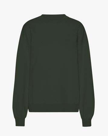 Organic Oversized Crew - Hunter Green XS