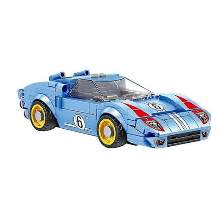 Ny Kreativ Ford GT40 Speed Champions Berömd Racing Sportbil Super Speed Champions Byggklossar Kit Tegelstenar Modell Leksaker för Barn