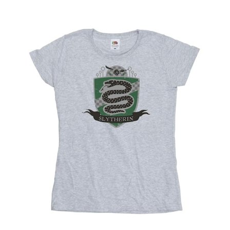 Harry Potter Dam/Kvinnor Slytherin Bröst Badge Bomull T-shirt