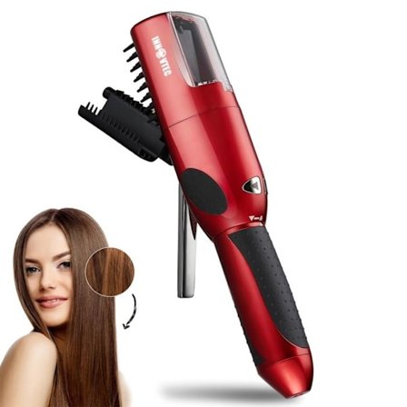 INNOVTEC 2-i-1 Hårklipper i rustfrit stål Professionel trådløs hårklipper til tørre, beskadigede og splittede spidser