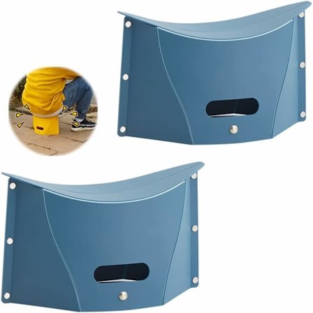 Bærbar krakk kompakt lett sammenleggbar sete justerbar sammenleggbar stol egnet for camping, fotturer