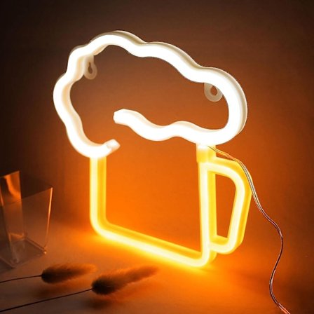 Øl Neon Skilt, Neon Lys Til Vægdekoration, USB Eller Batteri LED Skilte Til Hjem Bryllup Fødselsdag Julegaver Bar