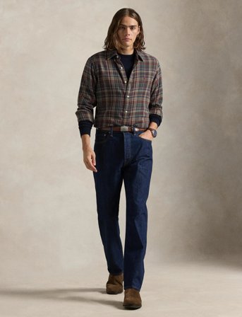 Polo Ralph Lauren Custom Fit Plaid Brushed Flannel Shirt - Multi/patterned - S