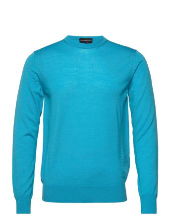 Sweater Neulepaita Pyöreä Kaula-aukko Sininen Emporio Armani
