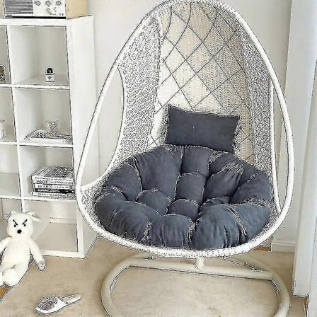 Balkongkontors trädgårdsgungstol rottingstol kudde gunga hängande korgstol kudde plumeria-WELLNGS