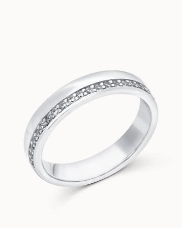 Alliansring Mikaela 18K Vitguld - Förlovningsringar & Vigselringar hos Vanbruun